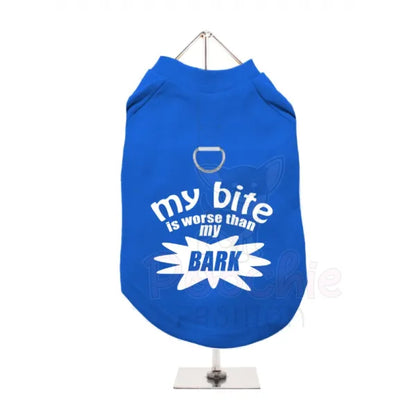 My Bite Is Worse Than My Bark Harness Dog T-Shirt - Urban - 4