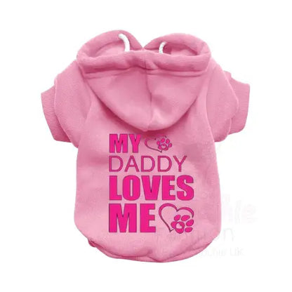 My Daddy Loves me Dog Hoodie - Rich Paw - 2