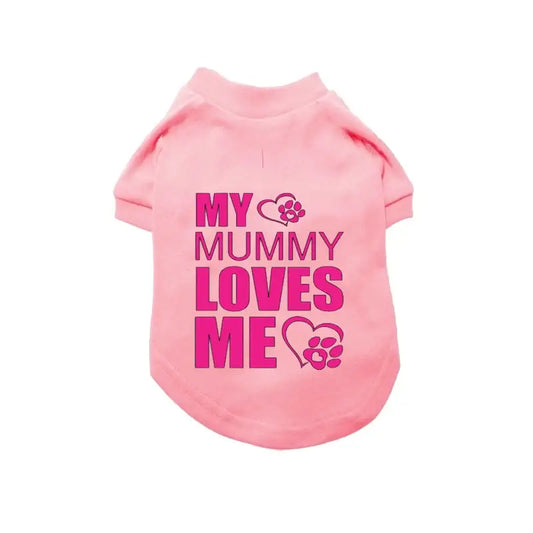 My Mummy Loves me Dog T-shirt - Rich Paw - 1