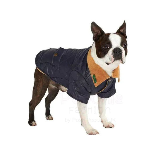 Navy Blue Quilted Town and Country Dog Coat - Urban - 2