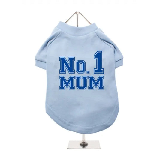 No.1 Mum Dog T-shirt Baby Blue - Mum - 1