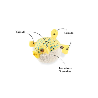 Ocean Buddies Puffer Fish Dog Toy by P.l.a.y - P.l.a.y - 2