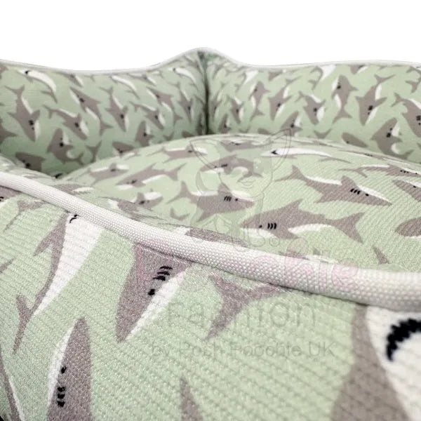 Ocean Predator Luxury Corduroy Dog Bed - Piggie - 5