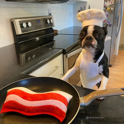 P.l.a.y Crispy Bacon Squeaky Plush Dog Toy - P.l.a.y - 3