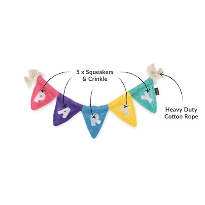 Party Animal Tug N’ Party Banner Dog Toy by P.l.a.y - P.l.a.y - 2
