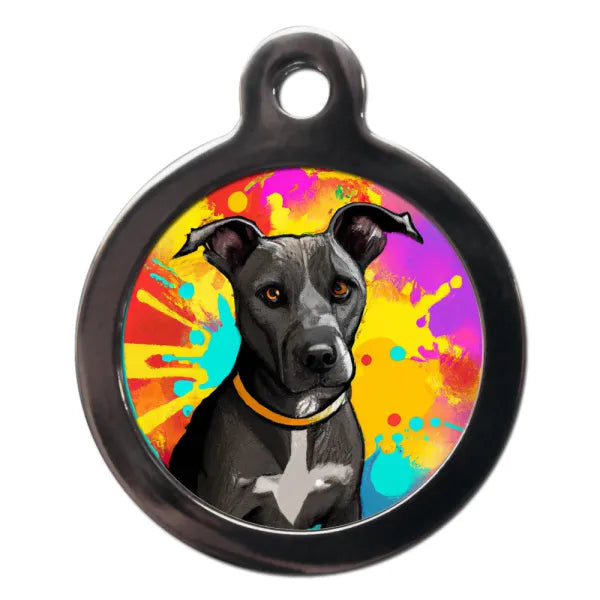 Patterdale Graffiti Dog Id Tag - Ps Pet Tags - 1