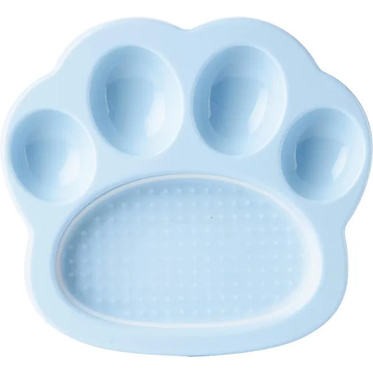 Paw 2-in-1 Mini Slow Feeder & Lick Pad Baby Blue - Petdreamhouse - 1