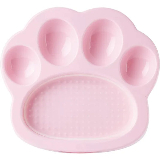 Paw 2-in-1 Mini Slow Feeder & Lick Pad Baby Pink - Petdreamhouse - 1