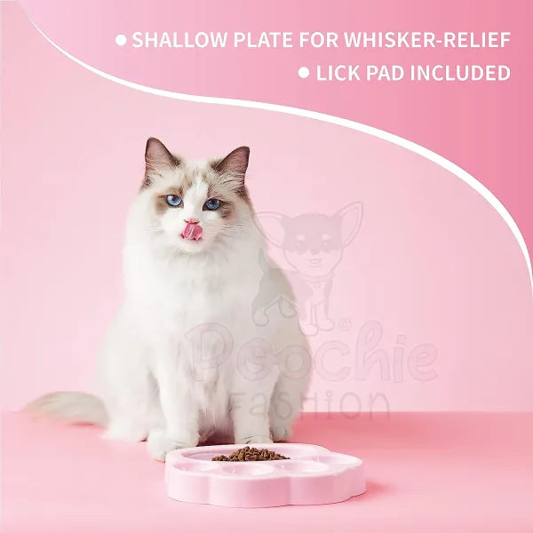 Paw 2-in-1 Mini Slow Feeder & Lick Pad Baby Pink - Petdreamhouse - 4
