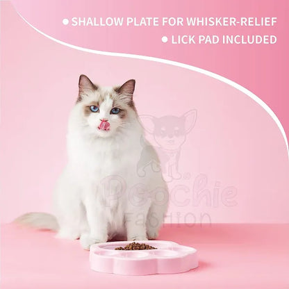 Paw 2-IN-1 Mini Slow Feeder & Lick Pad Baby Pink - PetDreamHouse - 4