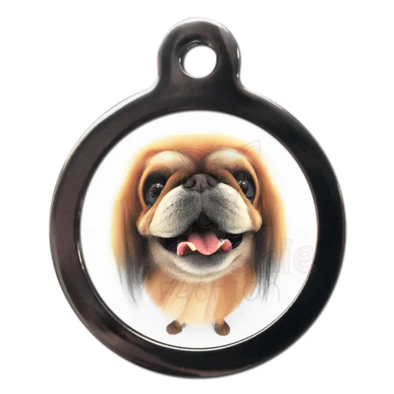 Pekingese Fish Eye Lens Dog Id Tag - Ps Pet Tags - 1