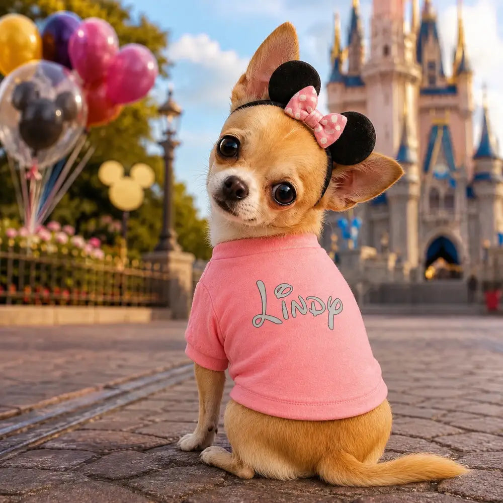 Personalised Disney Name Dog t Shirt - Poochie Fashion - 1