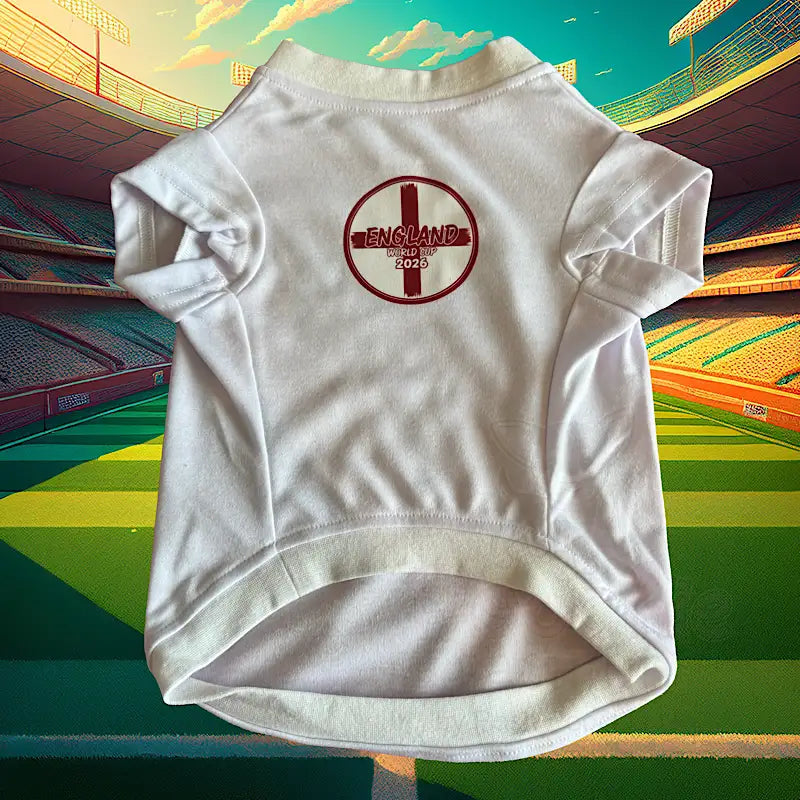 Personalised England World Cup 2026 Dog Football Shirt - Poochie Fashion - 3