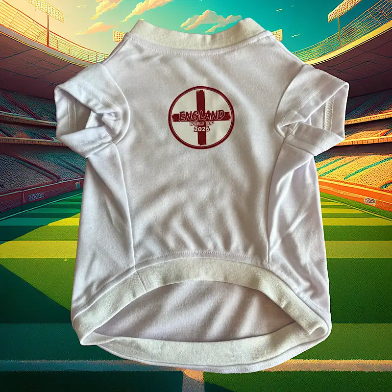 Personalised England World Cup 2026 Dog Football Shirt - Poochie Fashion - 3