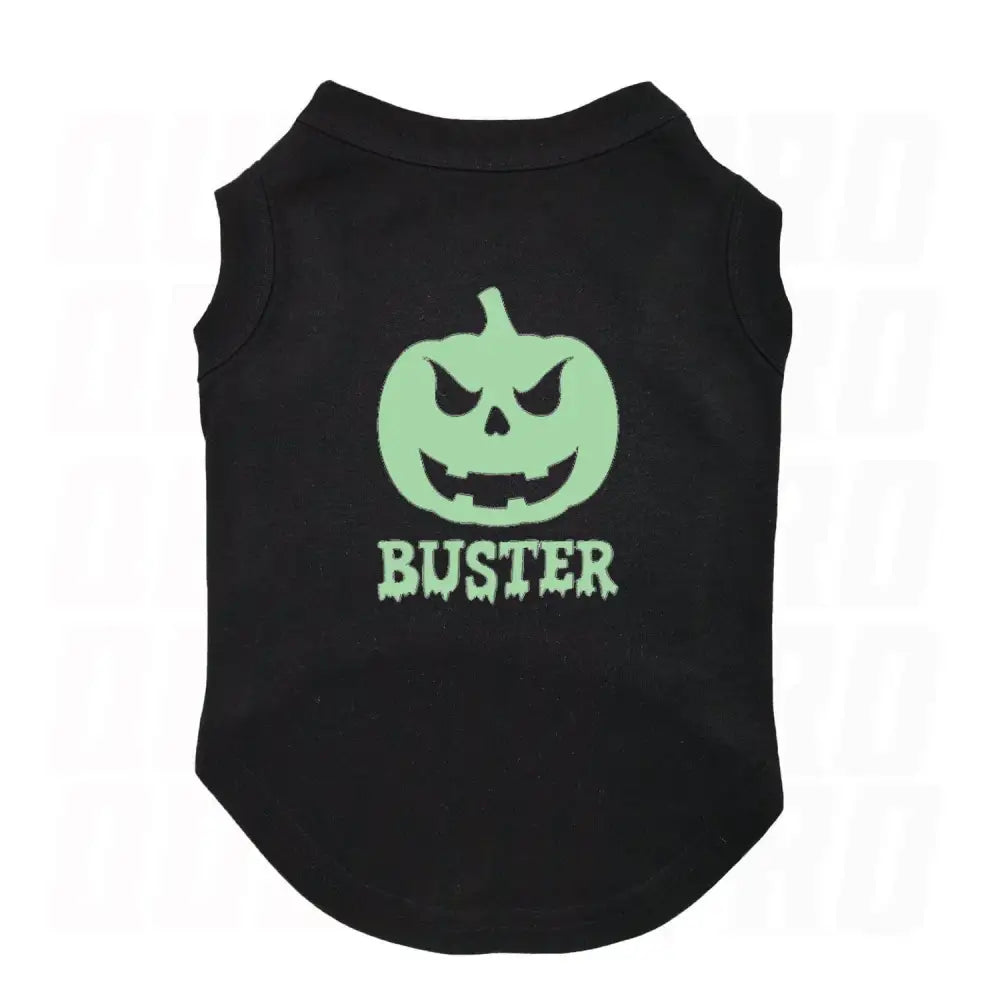 Personalised Glow-in-the-dark Pumpkin Dog Vest T-shirt - Poochie Fashion - 3