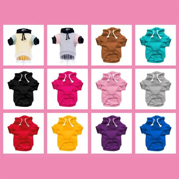 Personalised Name Dog Hoodies 12 Colours - Poochie Fashion - 3