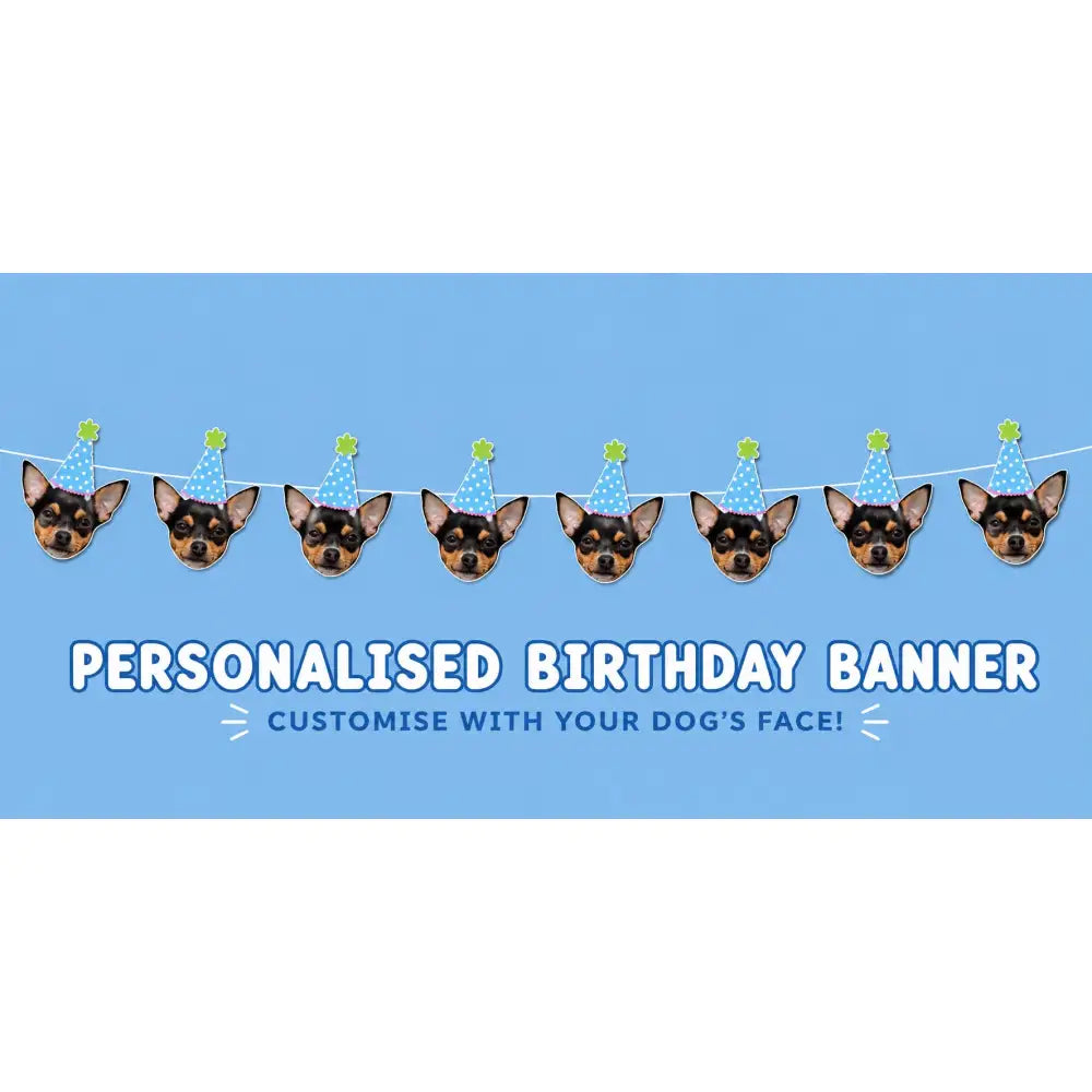Personalised Photo Face Dog Birthday Banner - Daisy’s Custom Gifts - 3