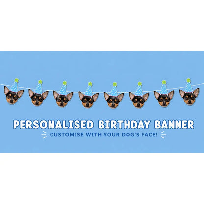 Personalised Photo Face Dog Birthday Banner - Daisy’s Custom Gifts - 3
