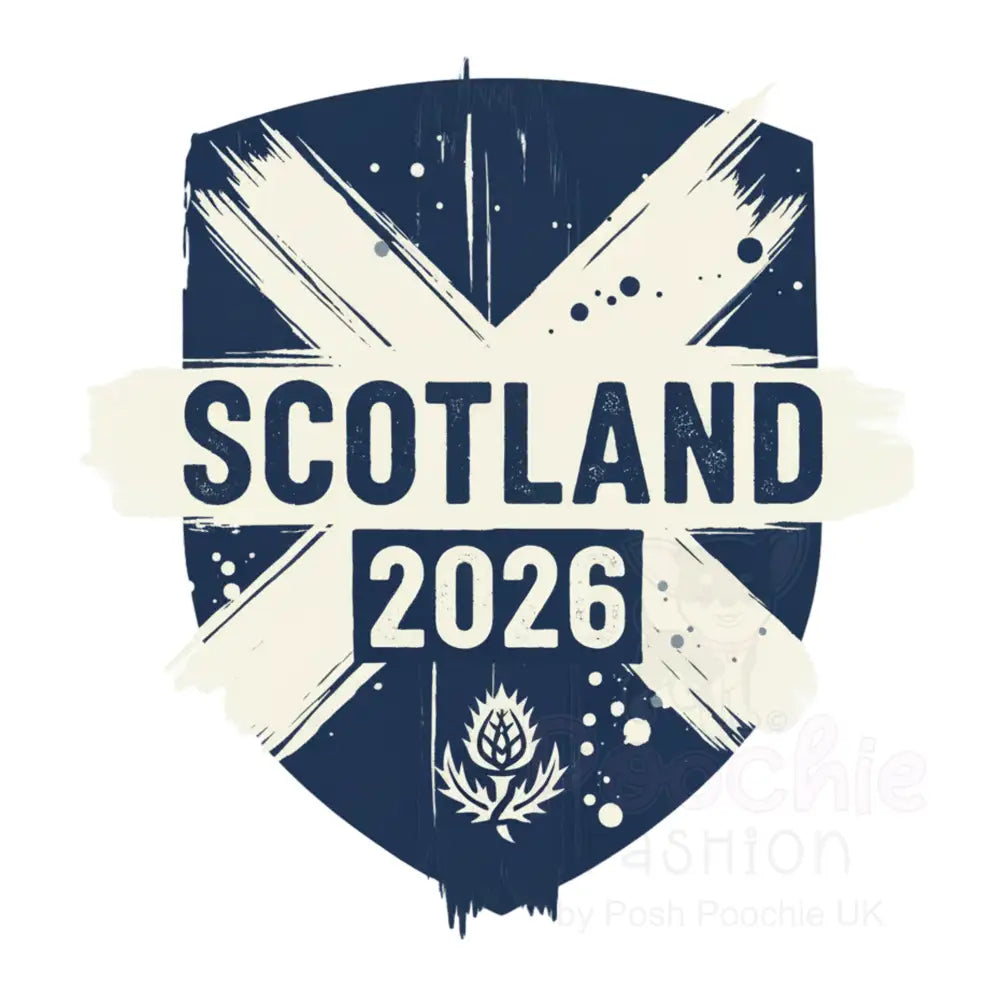 Personalised Scotland 2026 Dog Football t Shirt - Poochie Fashion - 2