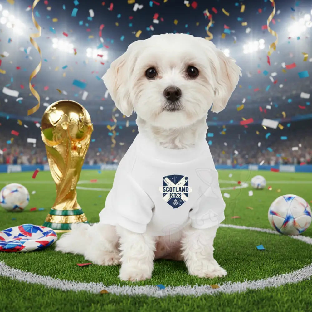 Personalised Scotland 2026 Dog Football t Shirt - Poochie Fashion - 3