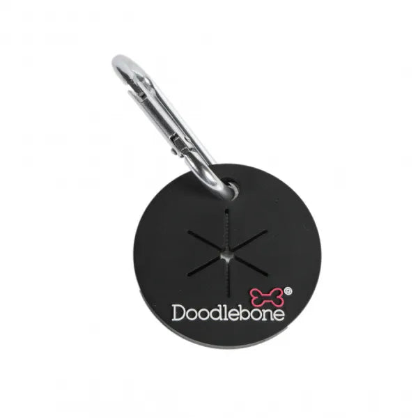 Pick n Clip Poop Bag Carrier in Coal Black - Doodle - 1