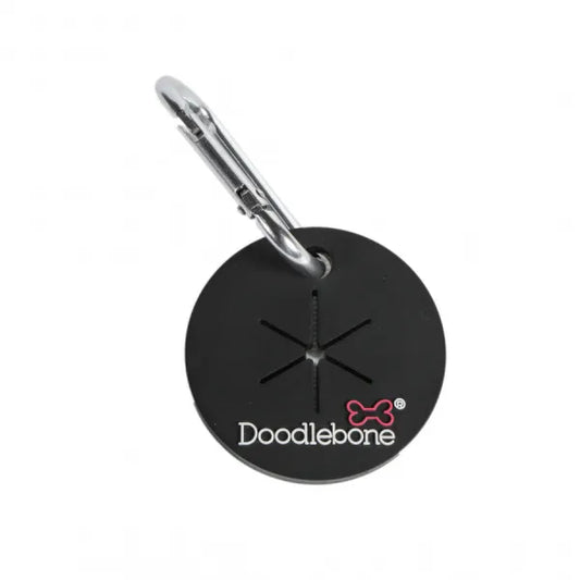 Pick n Clip Poop Bag Carrier in Coal Black - Doodle - 1