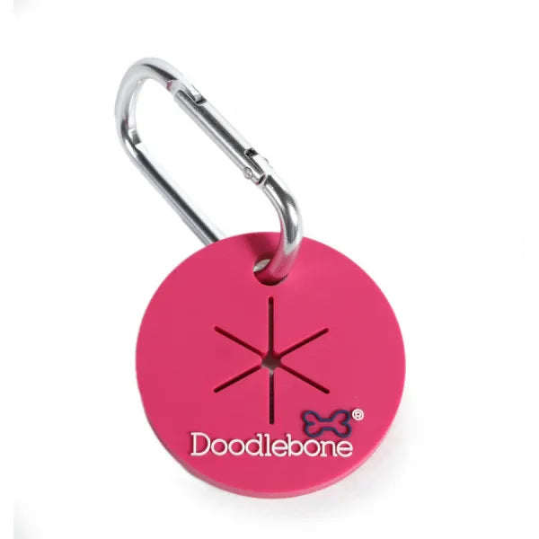 Pick n Clip Poop Bag Carrier in Hot Pink - Doodle - 1