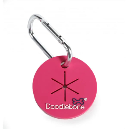 Pick n Clip Poop Bag Carrier in Hot Pink - Doodle - 1