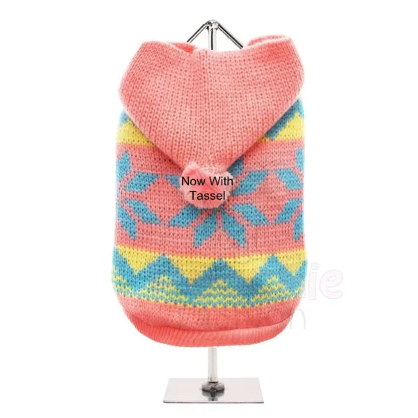 Pink Alpine Dog Jumper with Hood - Urban Pup - 3