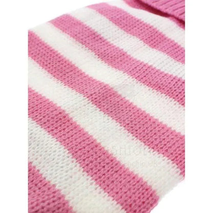 Pink and White Candy Stripe Dog Jumper - Urban - 3