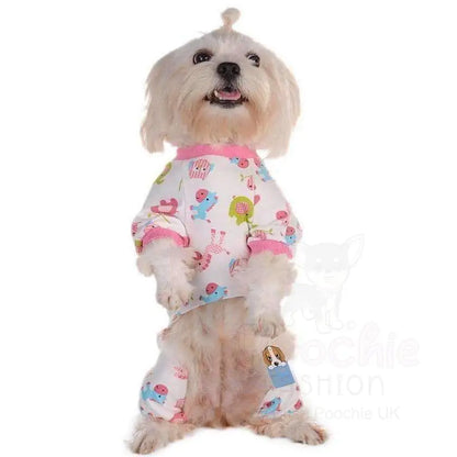 Pink Elephant Onesie Dog Pyjamas Large - Sale - 5