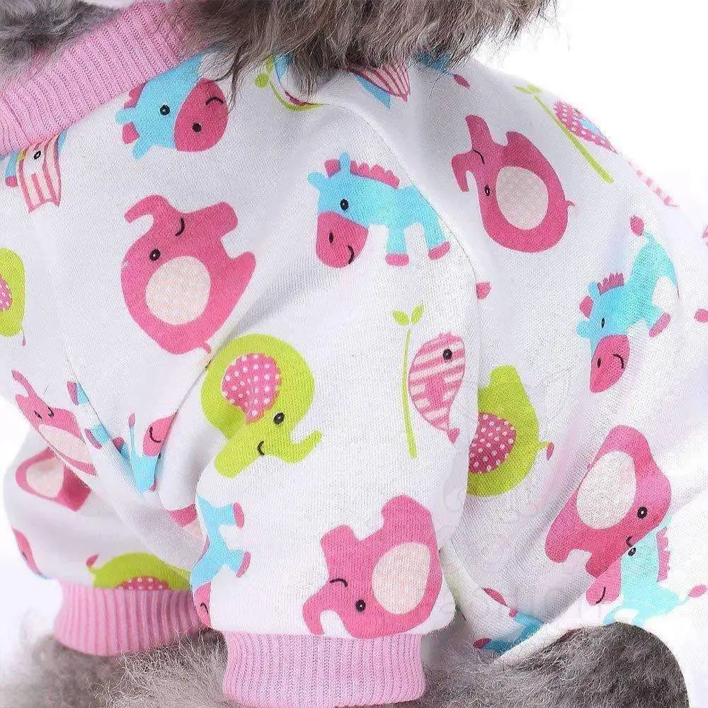 Pink Elephant Onesie Dog Pyjamas Large - Sale - 4