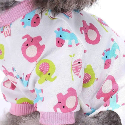 Pink Elephant Onesie Dog Pyjamas Large - Sale - 4
