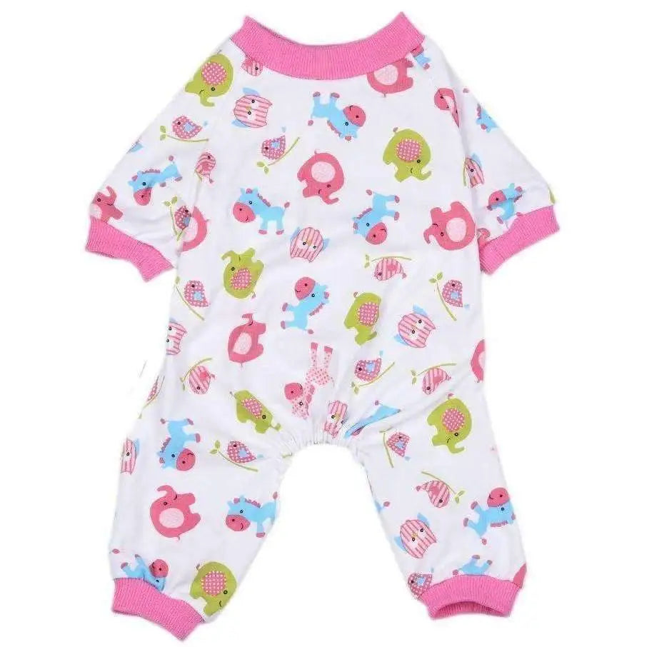 Pink Elephant Onesie Dog Pyjamas Large - Sale - 1