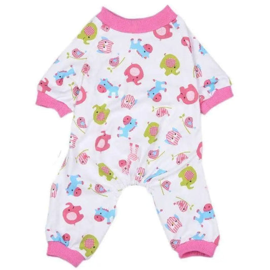 Pink Elephant Onesie Dog Pyjamas Large - Sale - 1