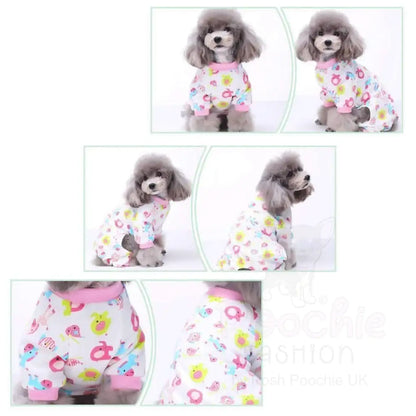 Pink Elephant Onesie Dog Pyjamas Large - Sale - 6