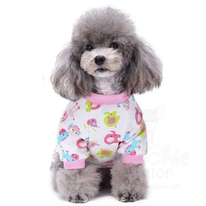 Pink Elephant Onesie Dog Pyjamas Large - Sale - 3