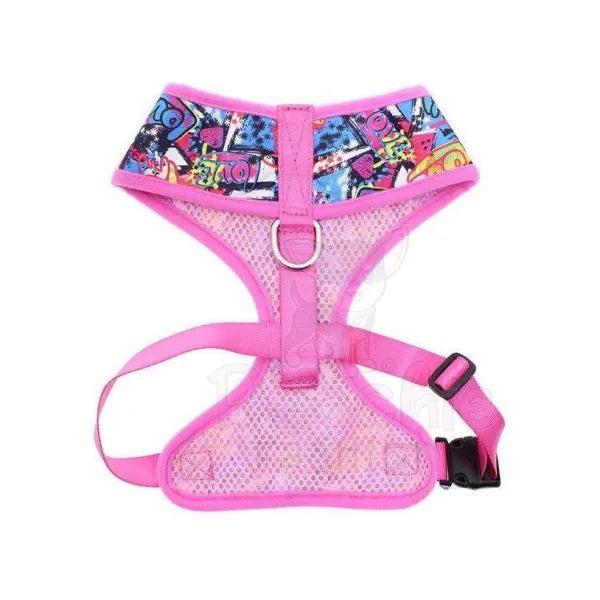 Pink Graffiti Designer Dog Harness - Urban Pup - 5