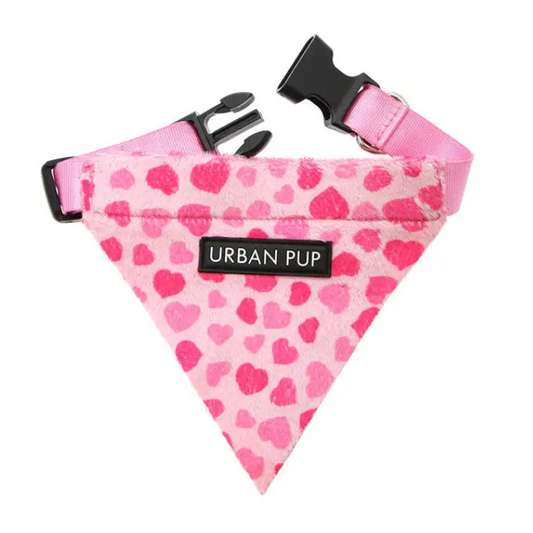 Pink Hearts Dog Bandana Collar Small - Sale - 1