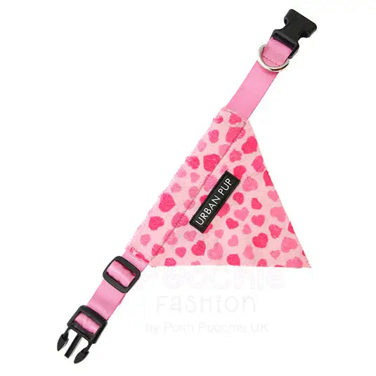 Pink Hearts Dog Bandana Collar Small - Sale - 2