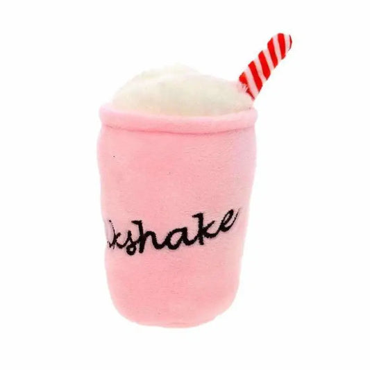Pink Milkshake Plush & Squeaky Dog Toy - Posh Pawz - 1