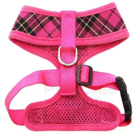 Pink Tartan Dog Harness - Sale - 2
