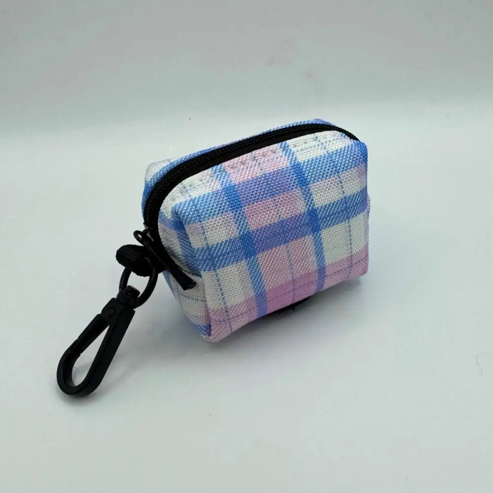 Pink Tartan Dog Poo Bag Holder - Pupclub Couture - 2