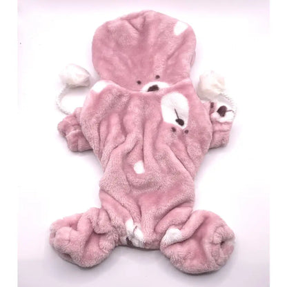 Pink Teddy Onesie Dog Pyjamas - Posh Pawz - 1