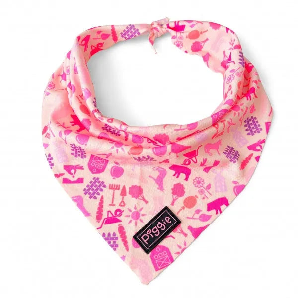 Pinky Farm Tie On Dog Bandana - Piggie - 1