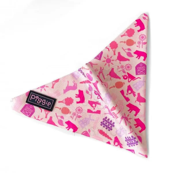 Pinky Farm Tie on Dog Bandana - Piggie - 2