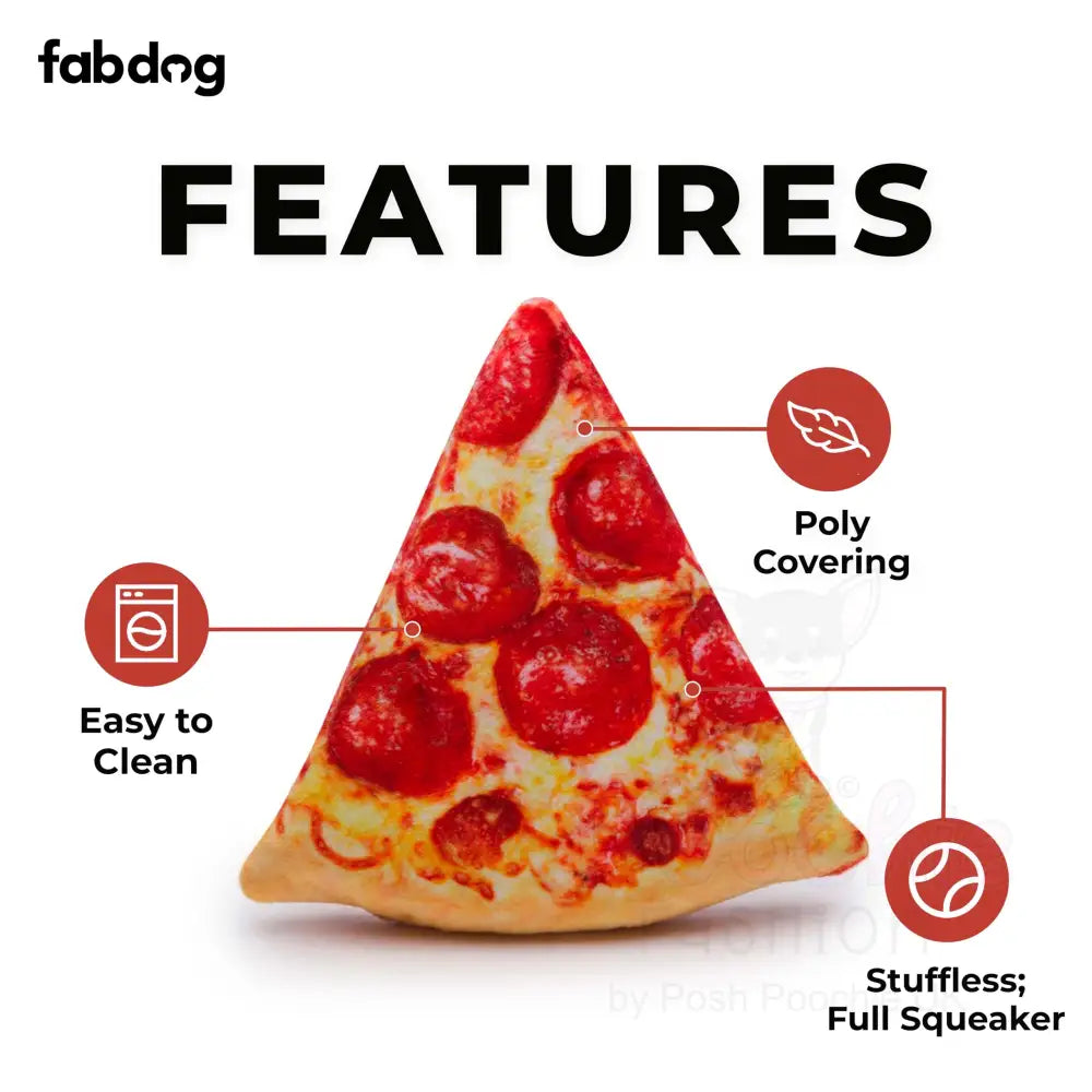 Pizza Pup Slice Dog Toy by Fabdog - Fabdog - 2
