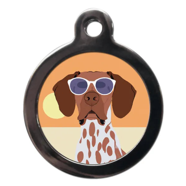 Pointer Summertime Dog Id Tag - Ps Pet Tags - 1