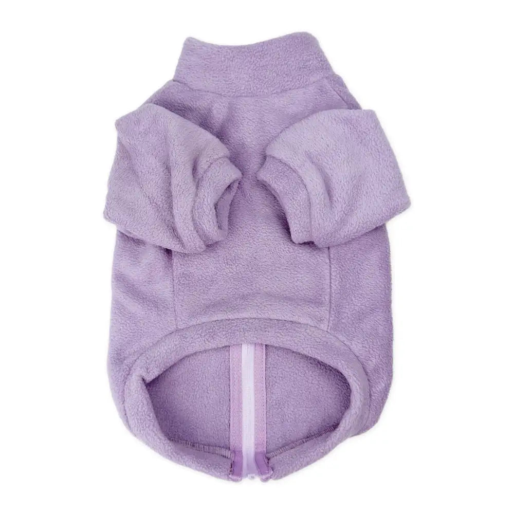 Polar Fleece Dog Zippy Jacket in Lilac - Rich Paw - 2