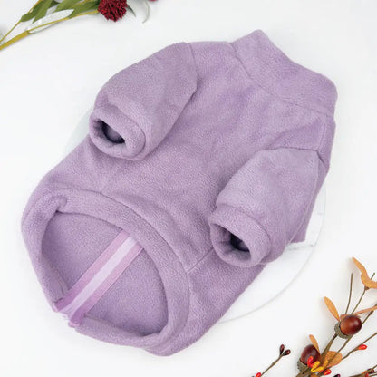Polar Fleece Dog Zippy Jacket in Lilac - Rich Paw - 7